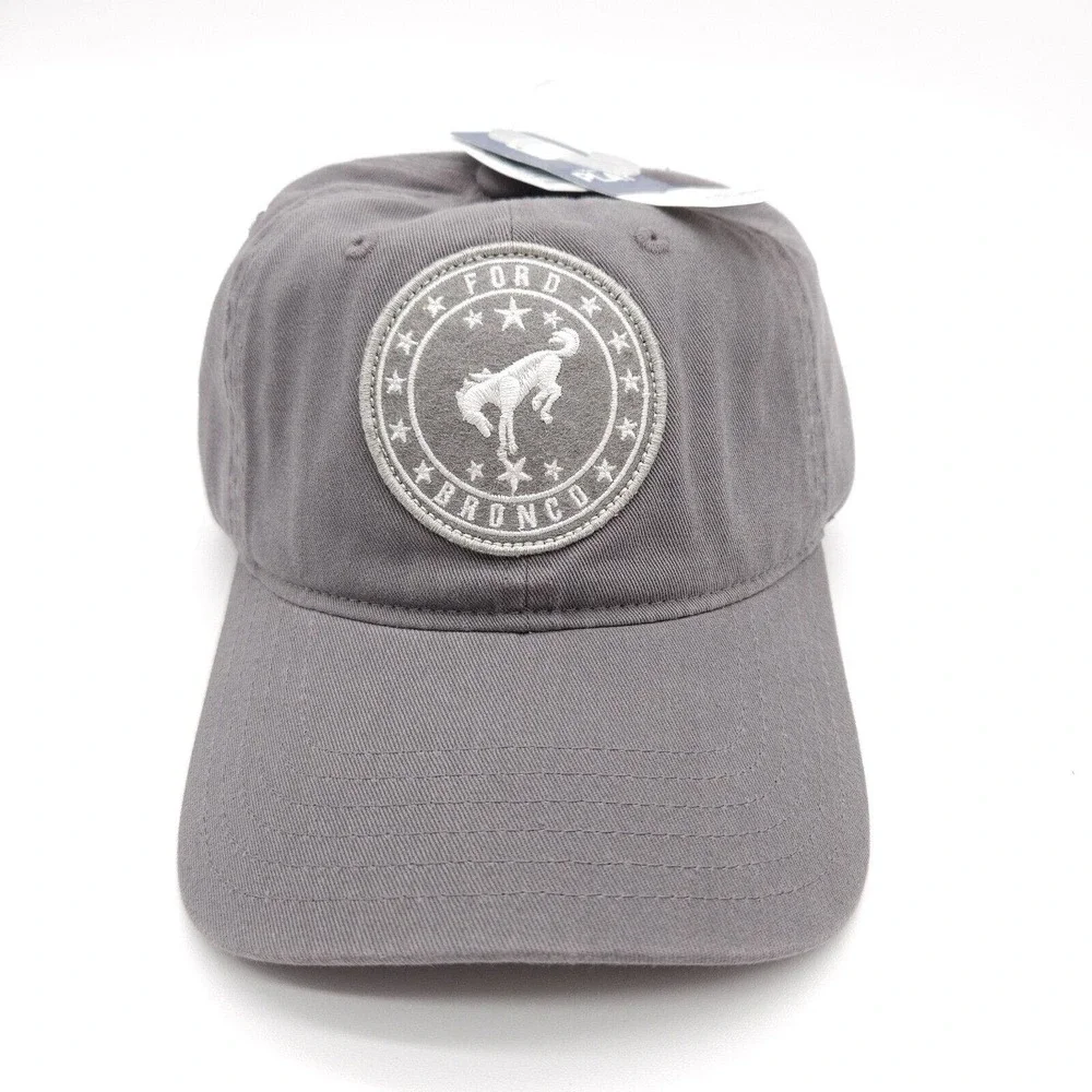 Ford Bronco Strapback Dad Hat Ball Cap Official Licensed Gray Embroidered‎